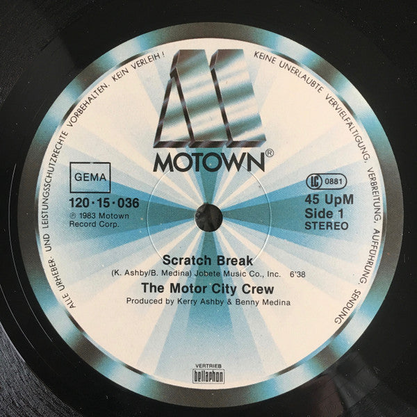 The Motor City Crew : Scratch Break (Special Remix) (12", Maxi)