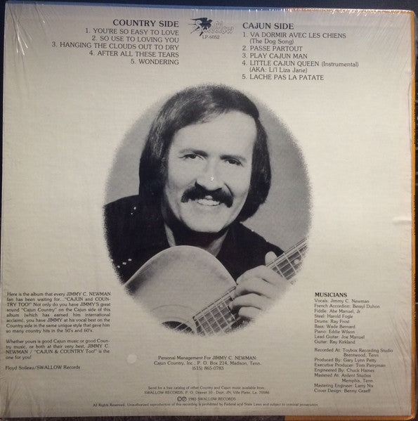 Jimmy C. Newman : Cajun And Country Too! (LP)