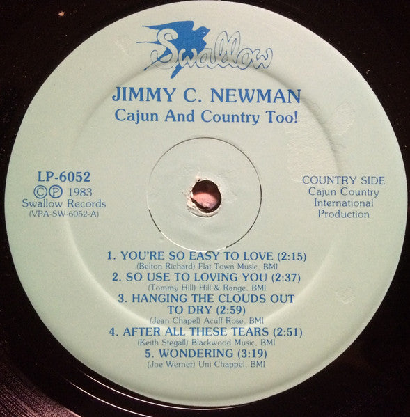 Jimmy C. Newman : Cajun And Country Too! (LP)
