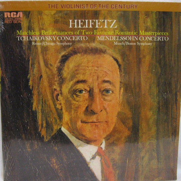 Heifetz* - Tchaikovsky* / Mendelssohn* - Reiner* / Chicago Symphony*, Munch* / Boston Symphony* :  Tchaikovsky Concerto / Mendelssohn Concerto (Matchless Performances Of Two Favorite Romantic Masterpieces) (LP, Comp)