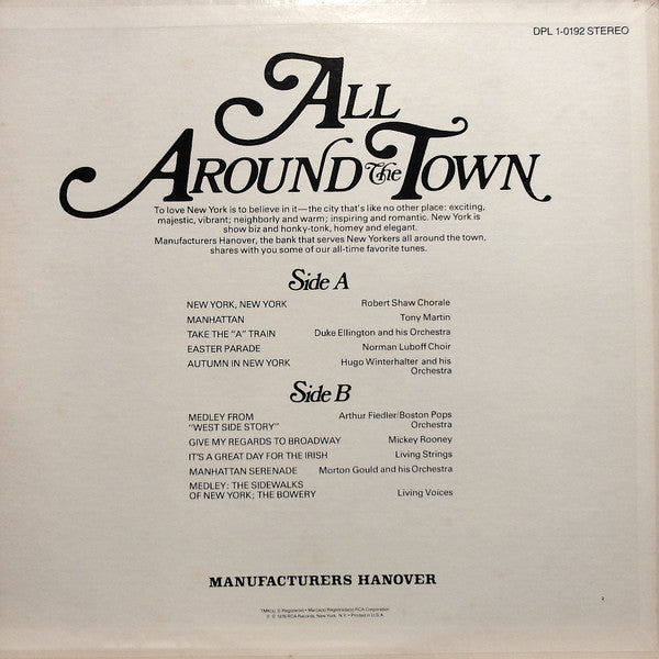 Various : All Around The Town (LP, Comp)