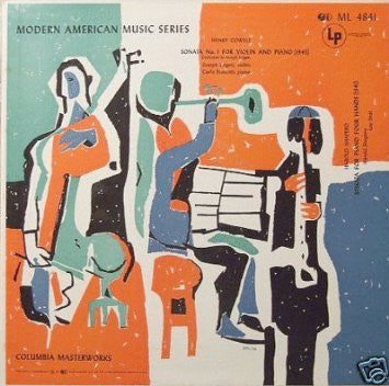 Henry Cowell / Harold Shapero : Sonata No. 1 For Violin And Piano / Sonata For Piano Four Hands (LP, Album)