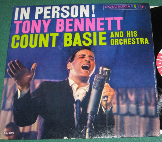 Tony Bennett With Count Basie And His Orchestra* : In Person! (LP, Album, Mono, Promo)