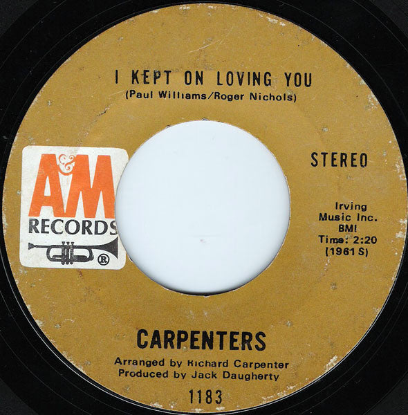 Carpenters : (They Long To Be) Close To You (7", Single, Styrene, Ter)