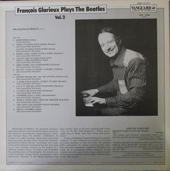 François Glorieux : François Glorieux Plays The Beatles Vol. 2 (LP, Album)