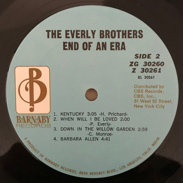 Everly Brothers : End Of An Era (2xLP, Comp)