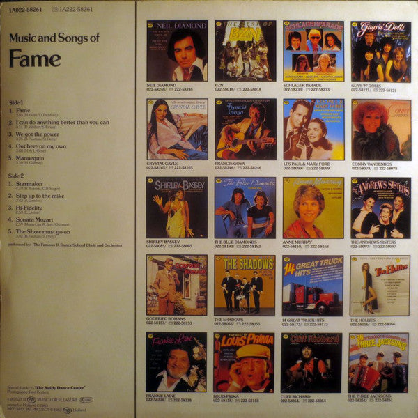 The Famous D. Dance School Choir And Orchestra : Music And Songs Of Fame (LP, Album)