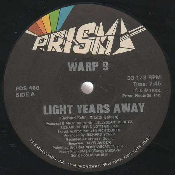 Warp 9 : Light Years Away (12", Single)