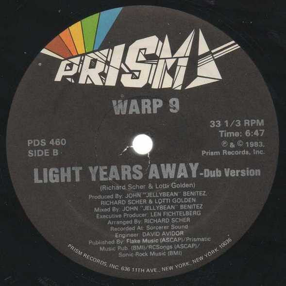 Warp 9 : Light Years Away (12", Single)