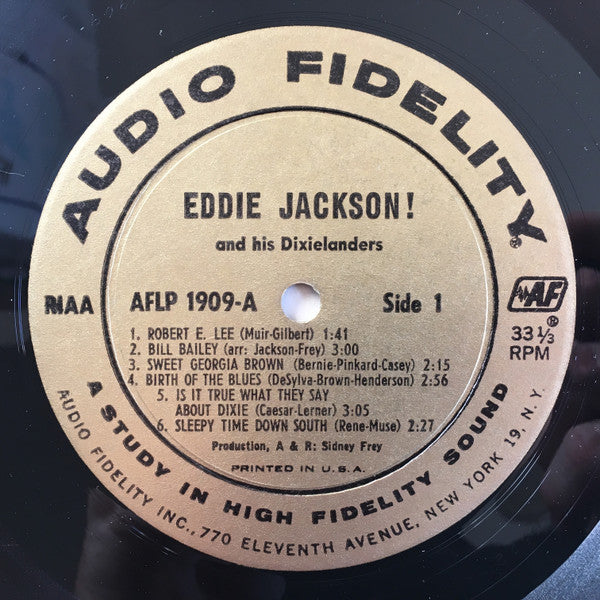 Eddie Jackson And His Dixielanders : Eddie Jackson! (LP, Album, Mono)
