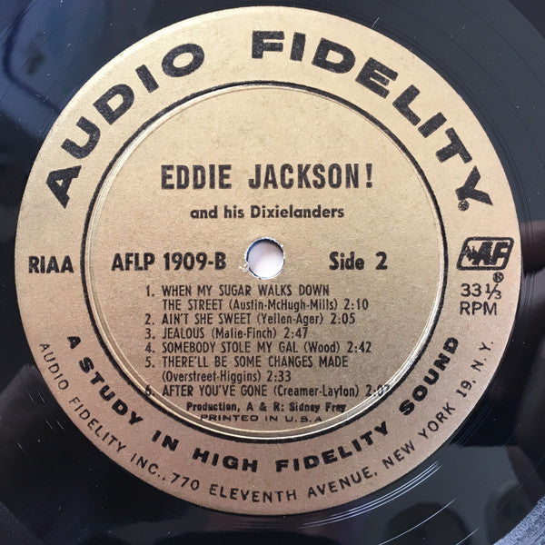 Eddie Jackson And His Dixielanders : Eddie Jackson! (LP, Album, Mono)