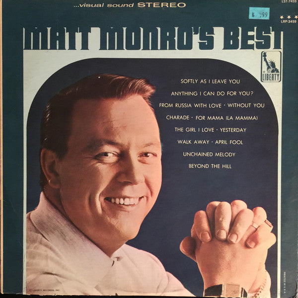 Matt Monro : Matt Monro's Best (LP, Comp)