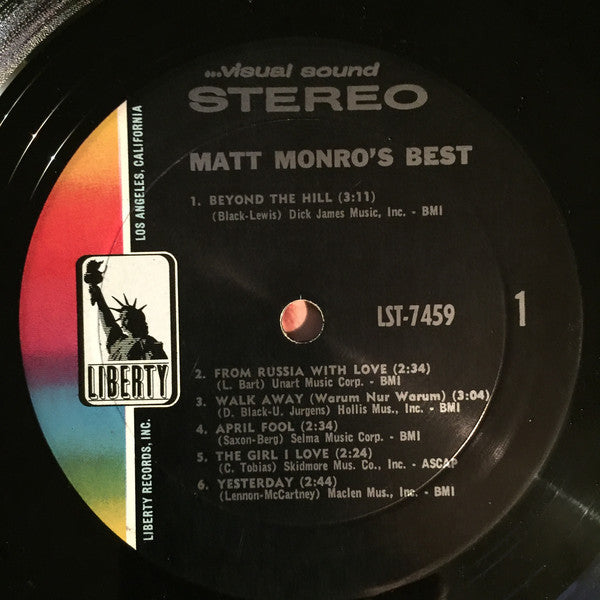 Matt Monro : Matt Monro's Best (LP, Comp)