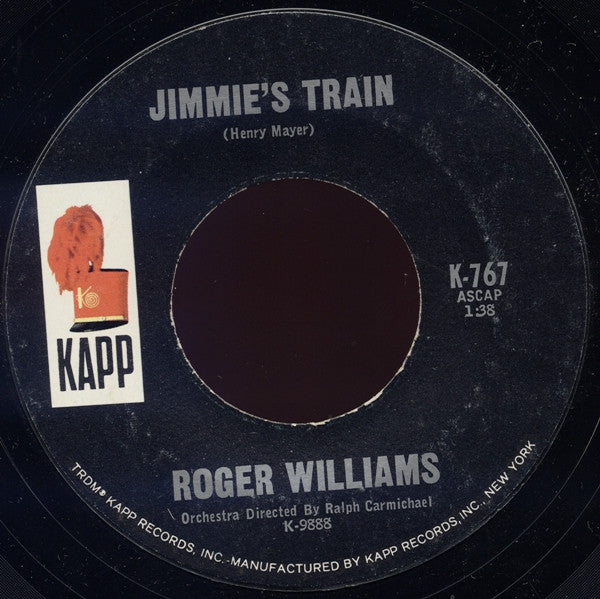 Roger Williams (2) : Born Free (7", Single, Styrene, Ter)