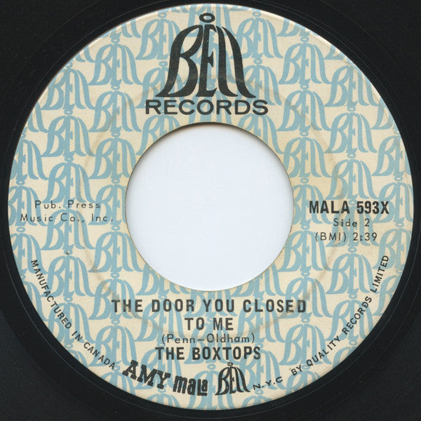 Box Tops : Cry Like A Baby (7", Single)