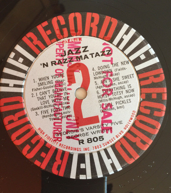 Georgie's Varsity Five* : Jazz'n Razz Ma Tazz (LP, Album, RE)