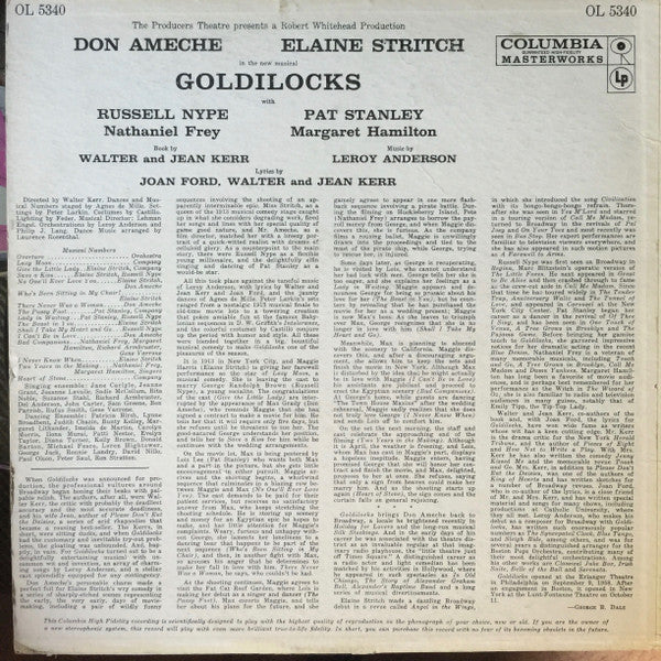 Don Ameche, Elaine Stritch : Goldilocks (LP, Mono)