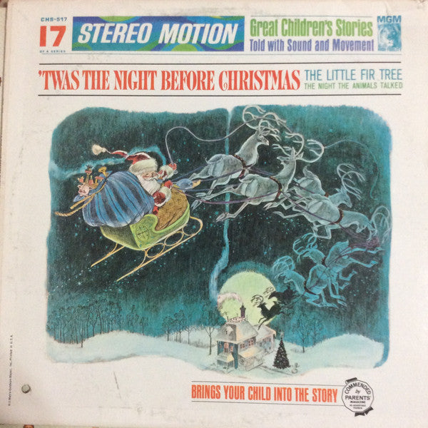 Various : 'Twas The Night Before Christmas, The Little Fir Tree, The Night The Animals Talked (LP)
