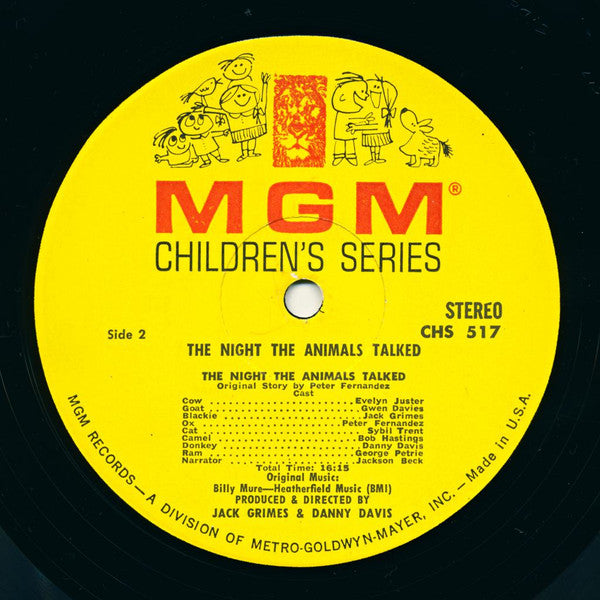 Various : 'Twas The Night Before Christmas, The Little Fir Tree, The Night The Animals Talked (LP)