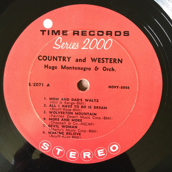 Hugo Montenegro : Country And Western (LP, Album)