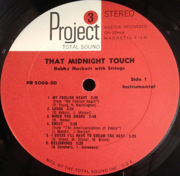 Bobby Hackett : That Midnight Touch (LP, Album, Gat)