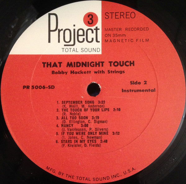 Bobby Hackett : That Midnight Touch (LP, Album, Gat)