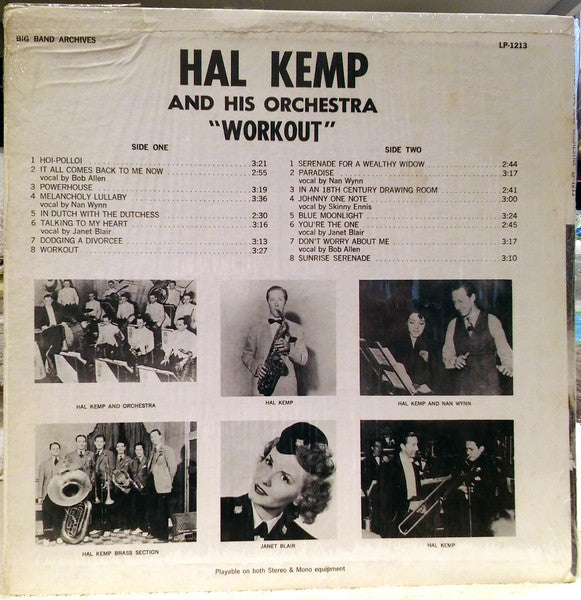 Hal Kemp And His Orchestra : Workout (LP, Album, Comp)