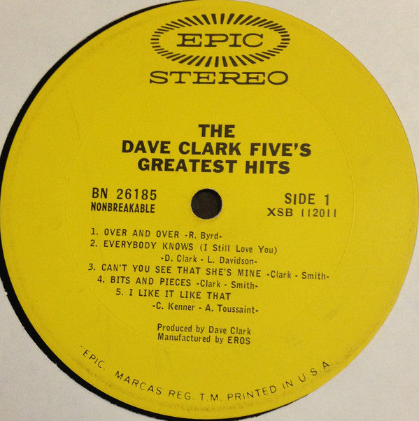 The Dave Clark Five : The Dave Clark Five's Greatest Hits (LP, Comp, Pit)