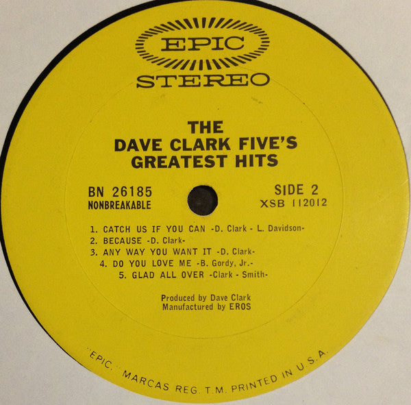 The Dave Clark Five : The Dave Clark Five's Greatest Hits (LP, Comp, Pit)
