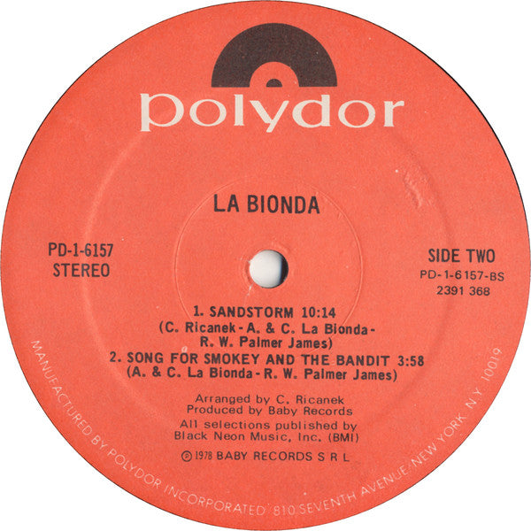 La Bionda : La Bionda (LP, Album)