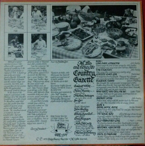 Country Gazette : All This, And Money, Too! (LP, Album, Red)