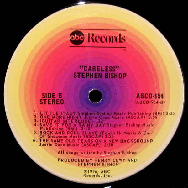 Care Less Album Stephen Bishop - Careless - Buy Used Vinyl Records! – Turntable Revival