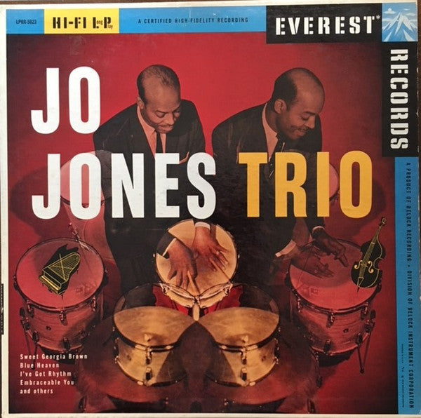 The Jo Jones Trio : Jo Jones Trio (LP, Album, Mono)