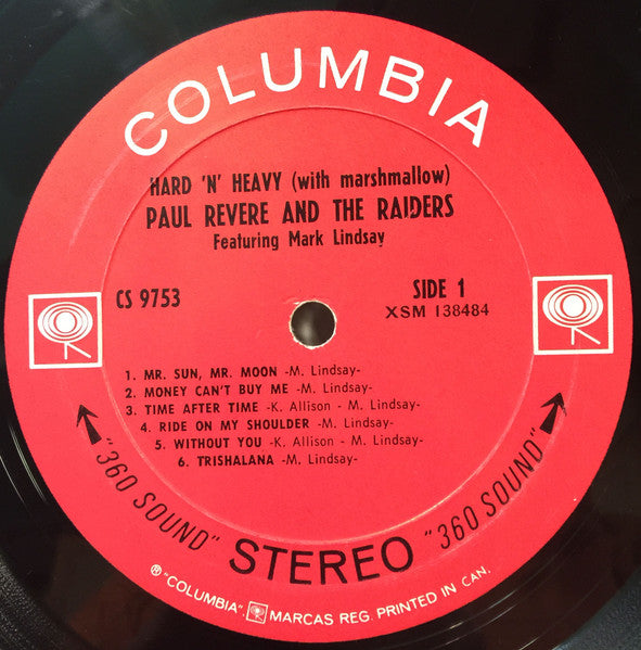 Paul Revere & The Raiders : Hard 'N' Heavy (With Marshmallow) (LP)