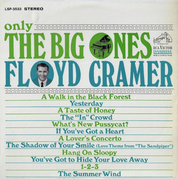 Floyd Cramer : Only The Big Ones (LP, Album, Ind)