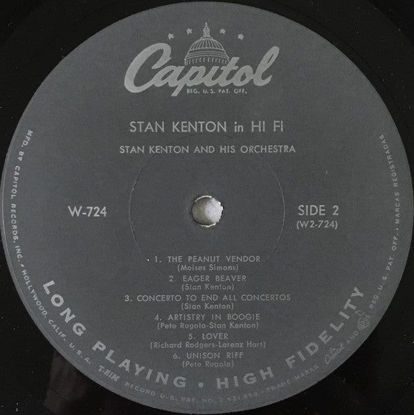 Stan Kenton : Kenton In Hi Fi (LP, Album, Mono, RP, Scr)
