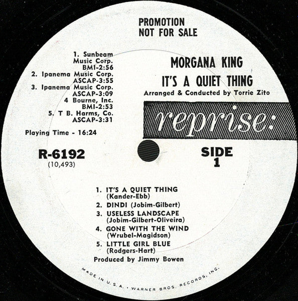 Morgana King : It's A Quiet Thing (LP, Album, Mono, Promo)