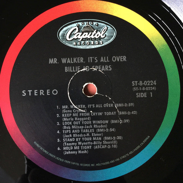Billie Jo Spears : Mr. Walker, It's All Over (LP, Club)