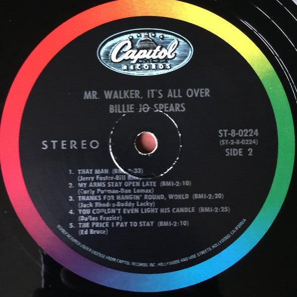 Billie Jo Spears : Mr. Walker, It's All Over (LP, Club)
