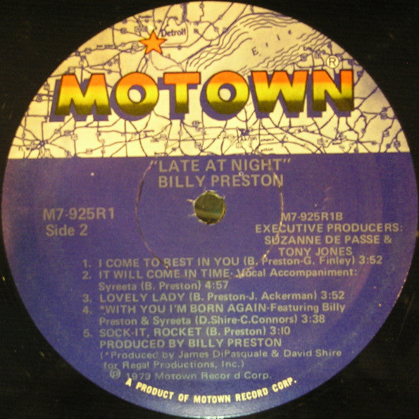 Billy Preston : Late At Night (LP, Album, SRP)