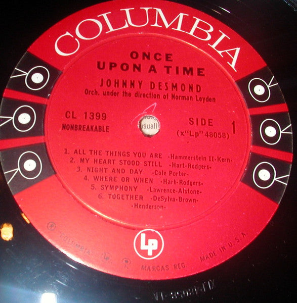Johnny Desmond & Norman Leyden And His Orchestra : Once Upon A Time (LP, Mono)