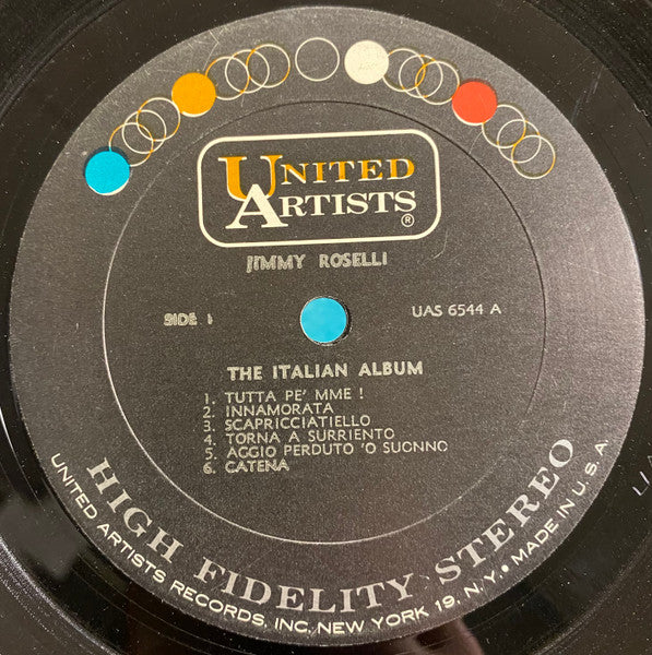 Jimmy Roselli : The Italian Album (LP, Album)