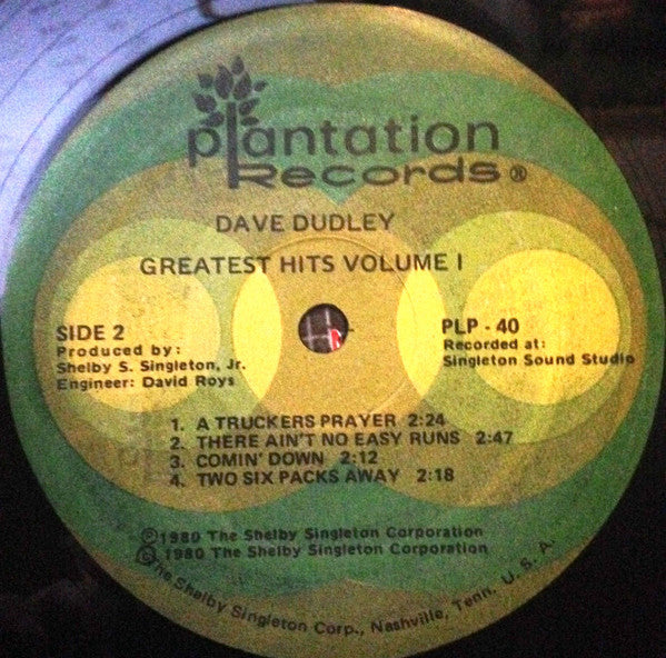 Dave Dudley : Volume One Greatest Hits (LP, Comp)