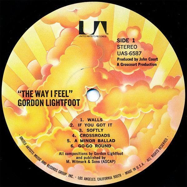 Gordon Lightfoot : The Way I Feel (LP, Album, RE)