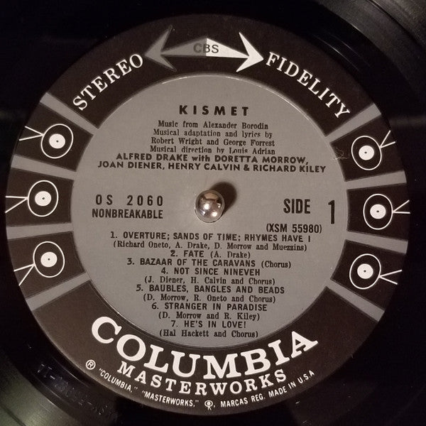 Alfred Drake & The Kismet Original Broadway Cast : Kismet (LP, Album)