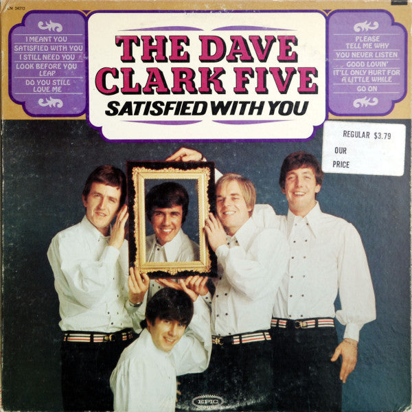 The Dave Clark Five : Satisfied With You (LP, Album, Mono, Pit)