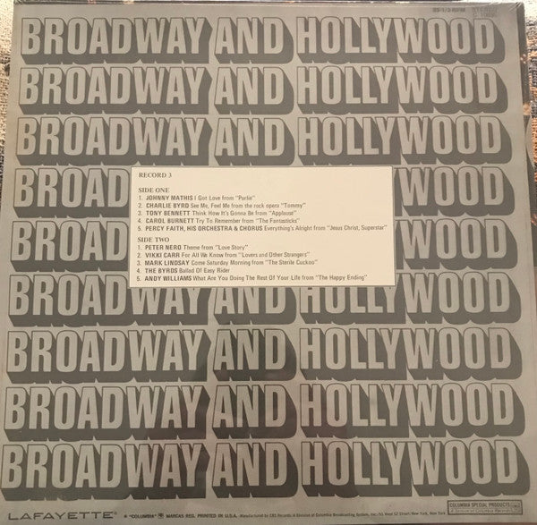 Various : Broadway and Hollywood (LP, Comp)