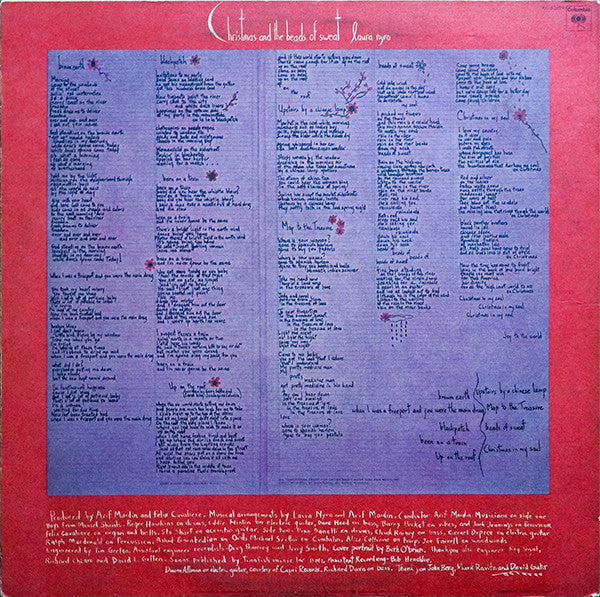 Laura Nyro : Christmas And The Beads Of Sweat (LP, Album, Ter)