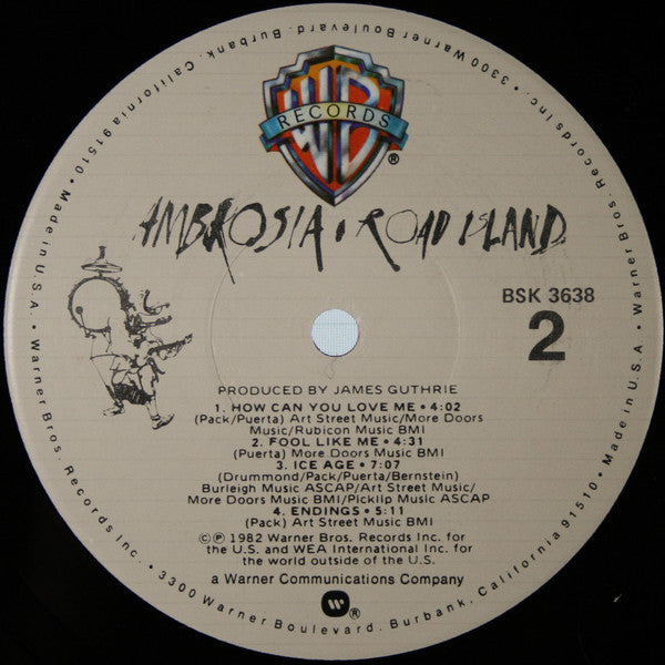 Ambrosia (2) : Road Island (LP, Album, Jac)