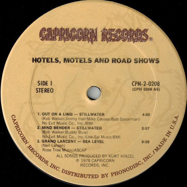 Various : Hotels, Motels And Road Shows (2xLP, Comp, Ter)